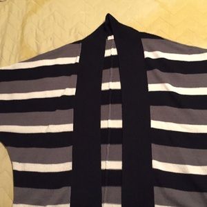 Chicos striped bat wing cardigan